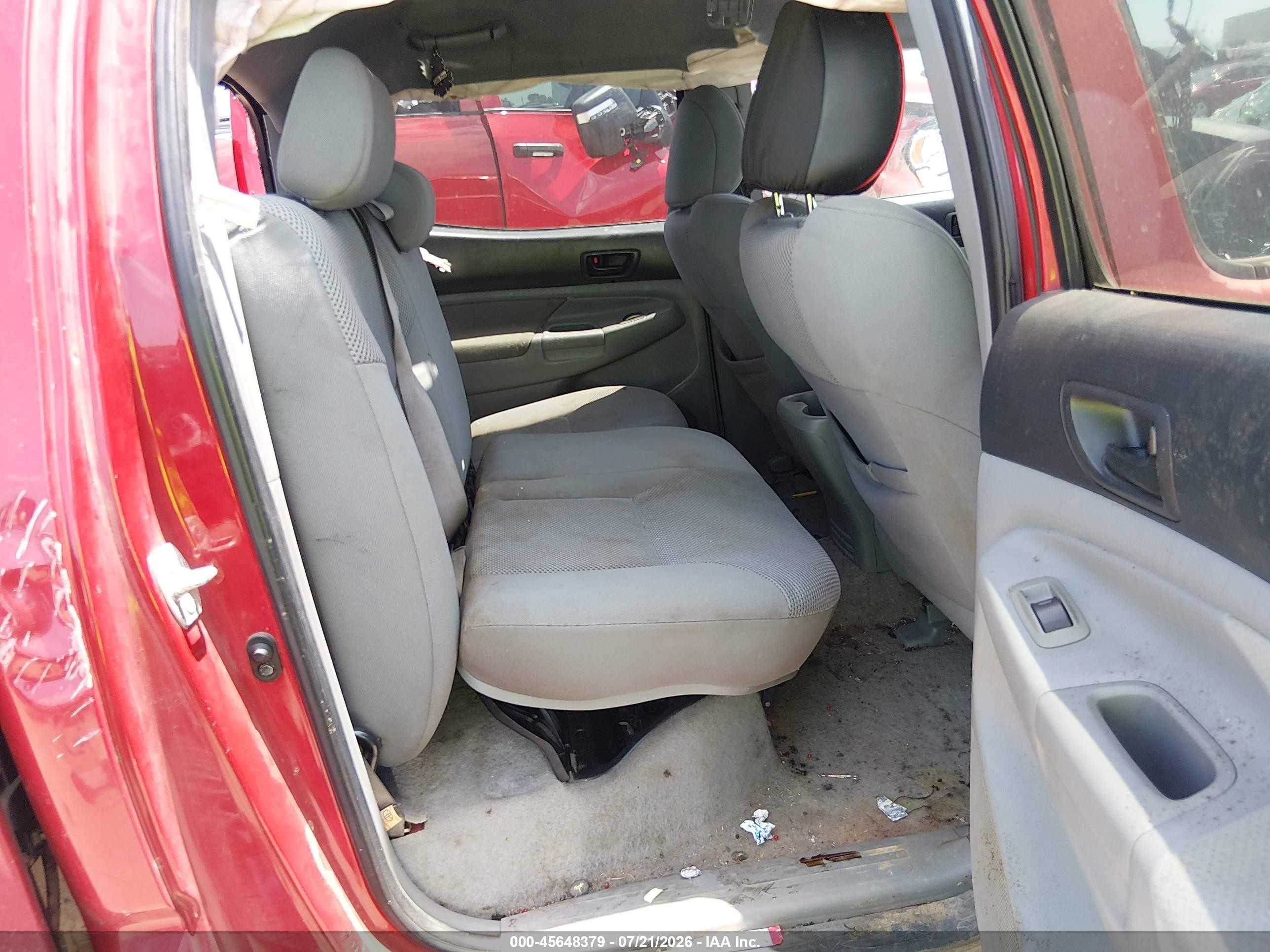 2009 Toyota Tacoma Prerunner V6 Red vin: 3TMJU62N59M081852