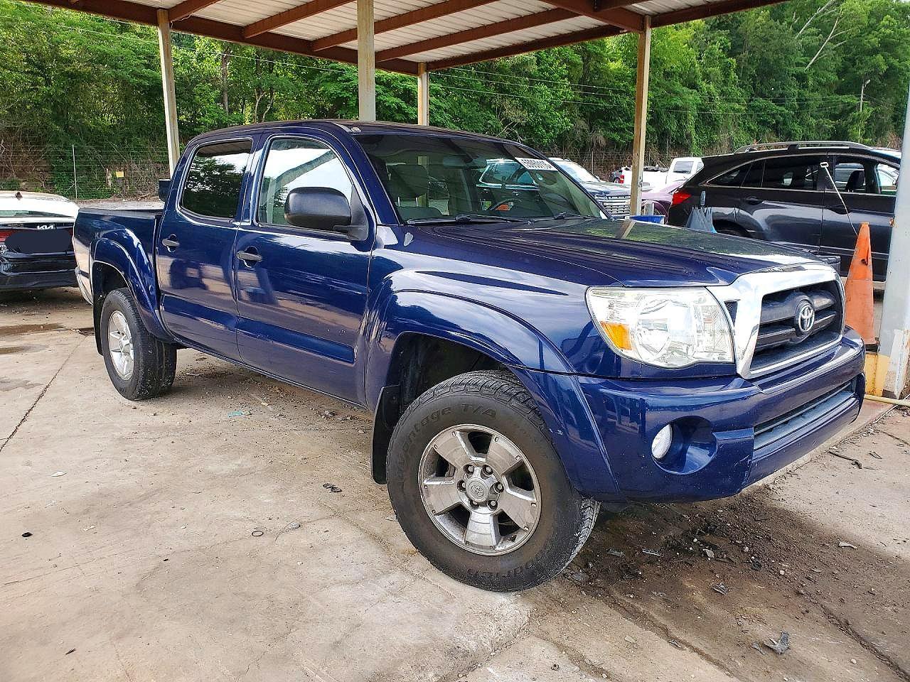 2006 Toyota Tacoma Double Cab Prerunner Синий vin: 3TMJU62N66M016908
