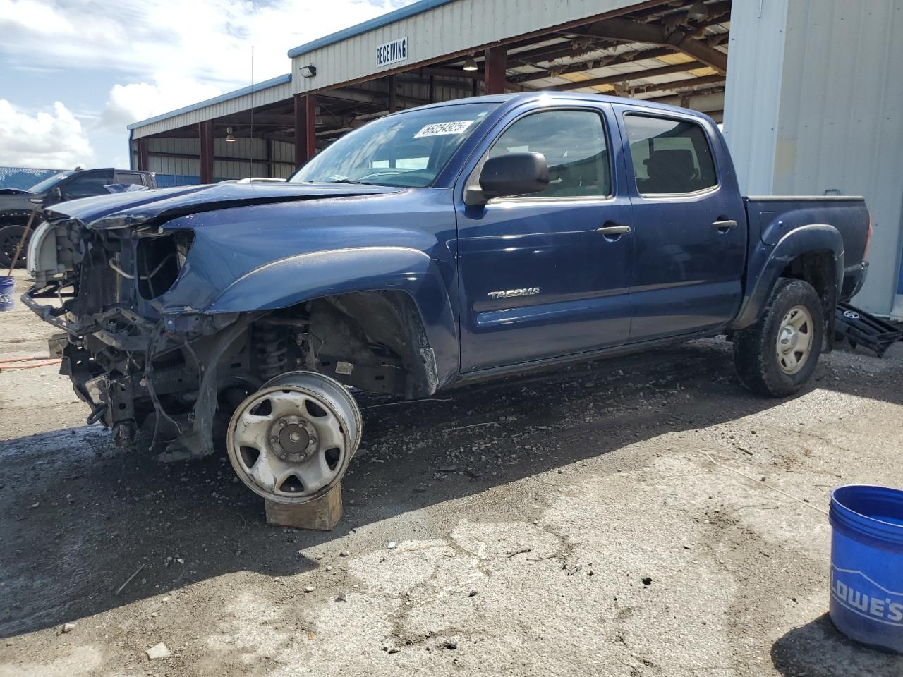 2007 Toyota Tacoma Double Cab Prerunner Blue vin: 3TMJU62N67M030793