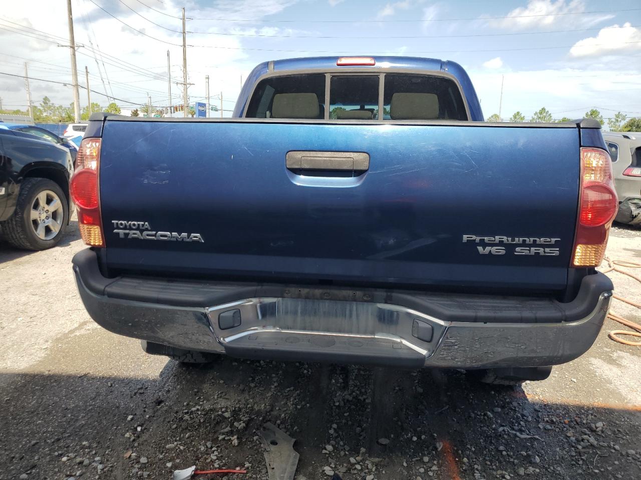 2007 Toyota Tacoma Double Cab Prerunner Синий vin: 3TMJU62N67M030793