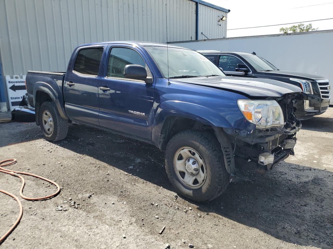2007 Toyota Tacoma Double Cab Prerunner Синий vin: 3TMJU62N67M030793