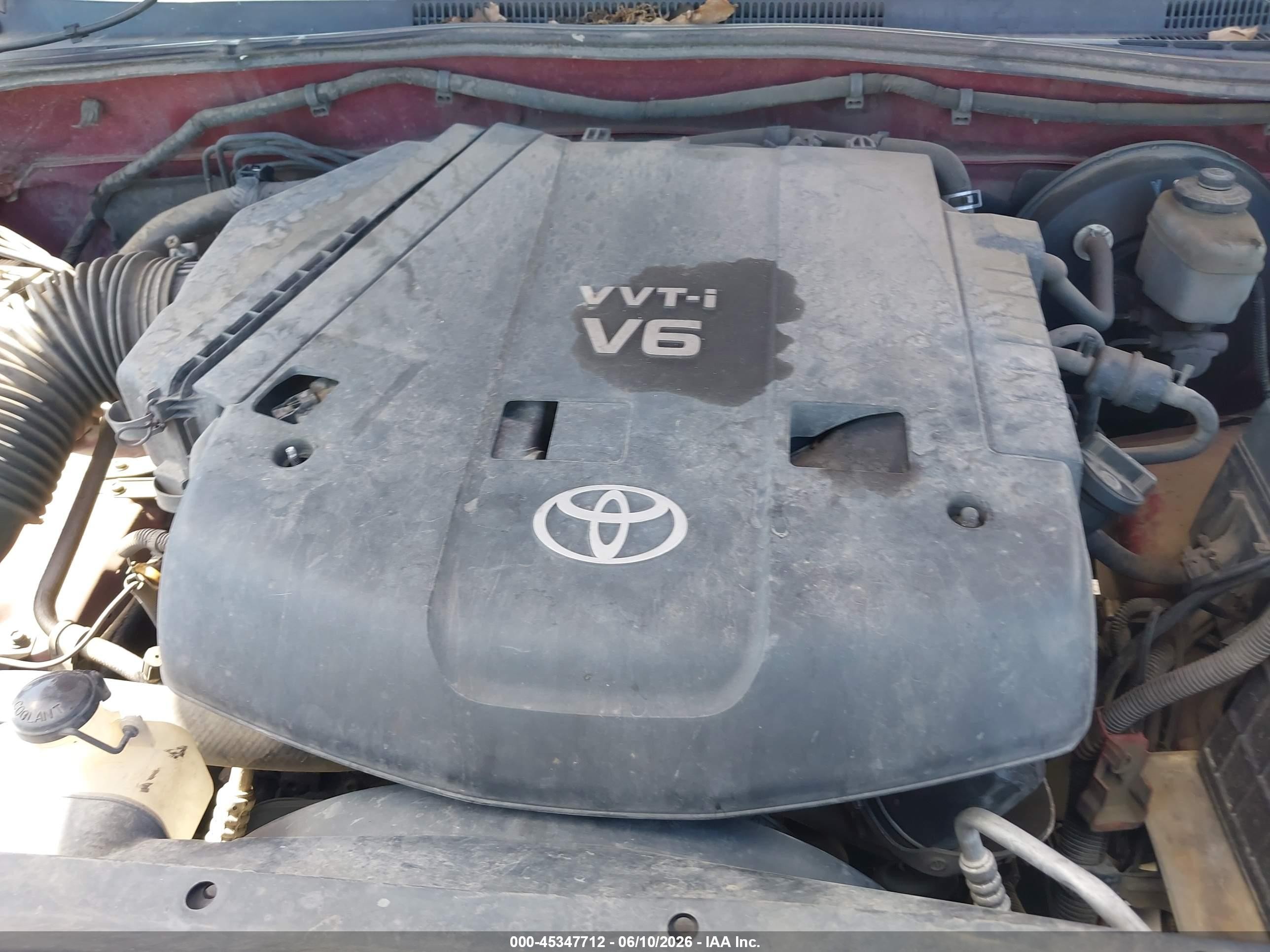 2008 Toyota Tacoma Prerunner V6 Red vin: 3TMJU62N68M054920