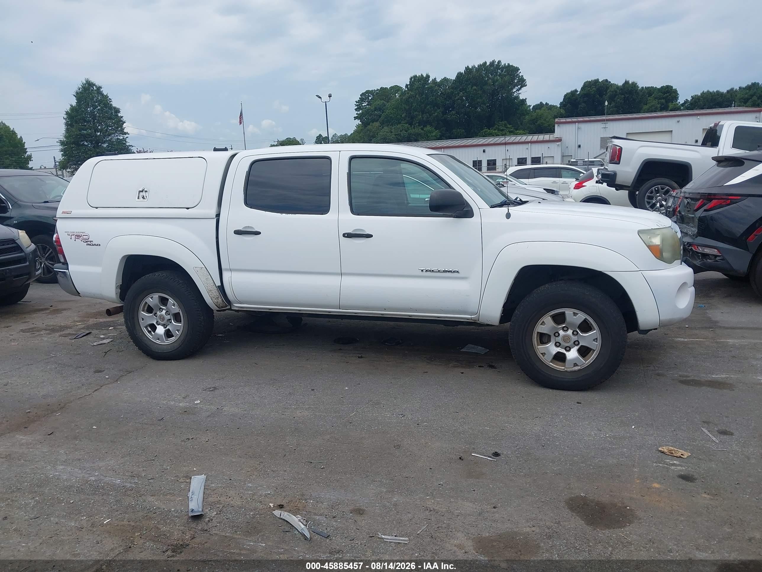 2009 Toyota Tacoma Prerunner V6 Белый vin: 3TMJU62N69M071914