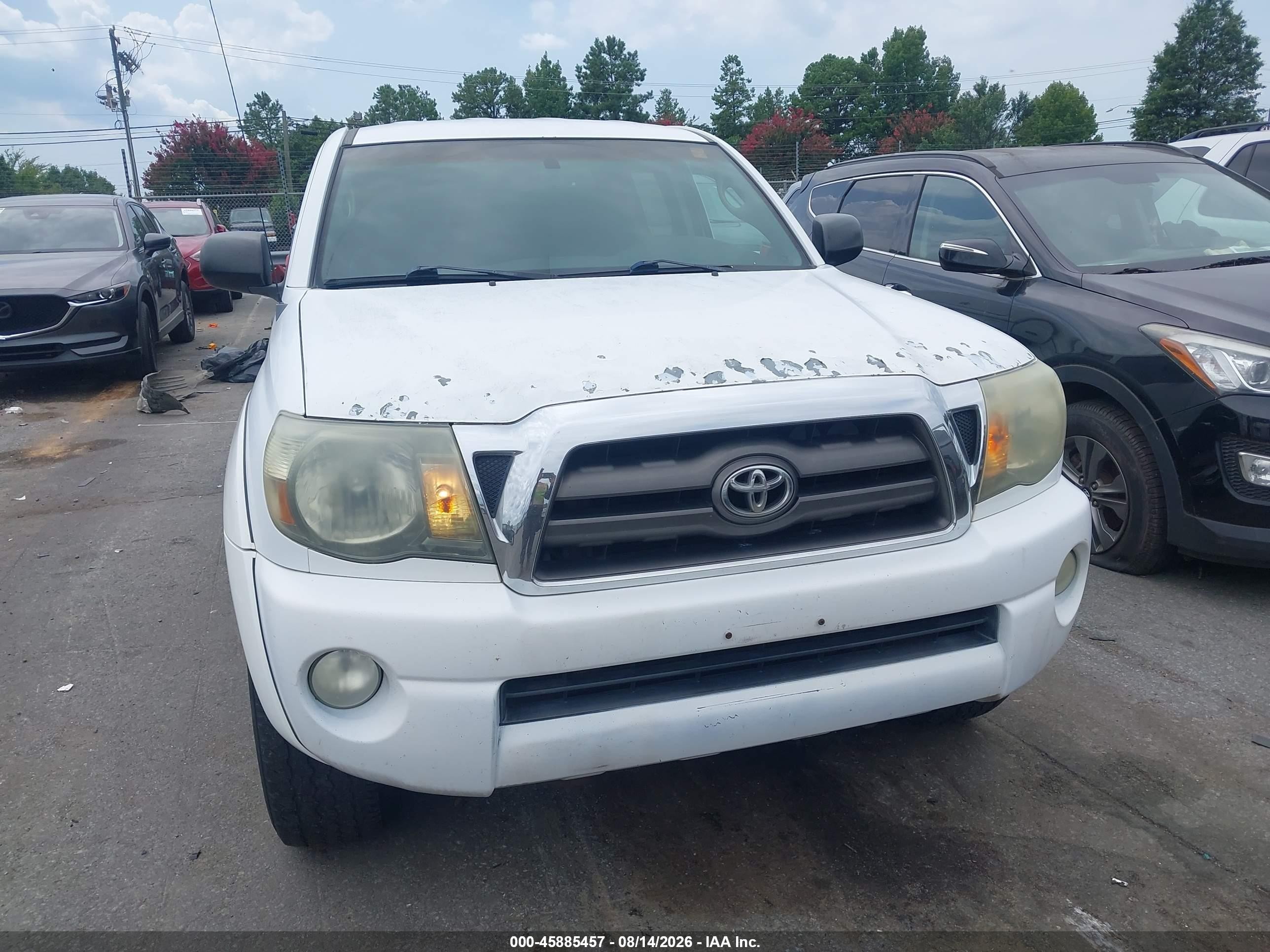 2009 Toyota Tacoma Prerunner V6 Белый vin: 3TMJU62N69M071914