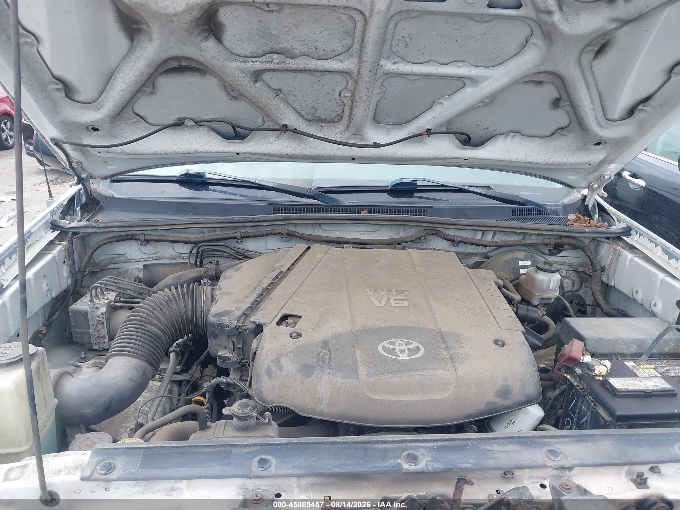 2009 Toyota Tacoma Prerunner V6 Белый vin: 3TMJU62N69M071914