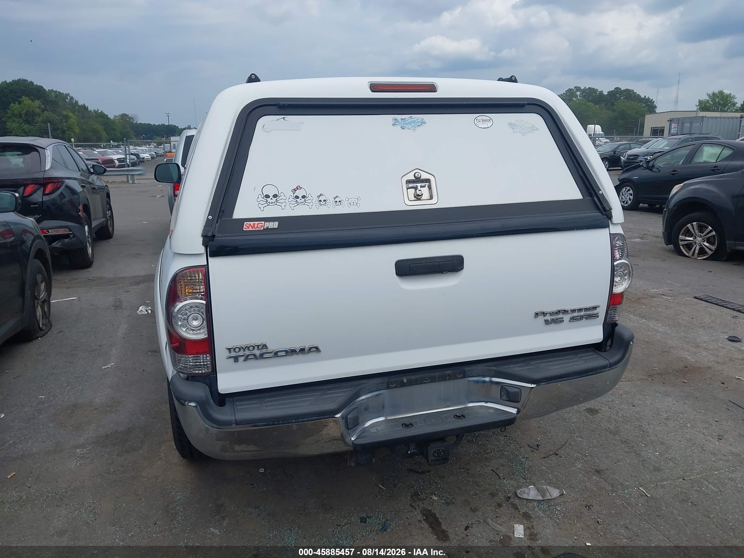 2009 Toyota Tacoma Prerunner V6 Белый vin: 3TMJU62N69M071914