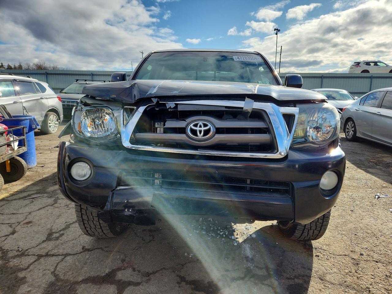 2009 Toyota Tacoma Prerunner V6 Black vin: 3TMJU62N69M077308