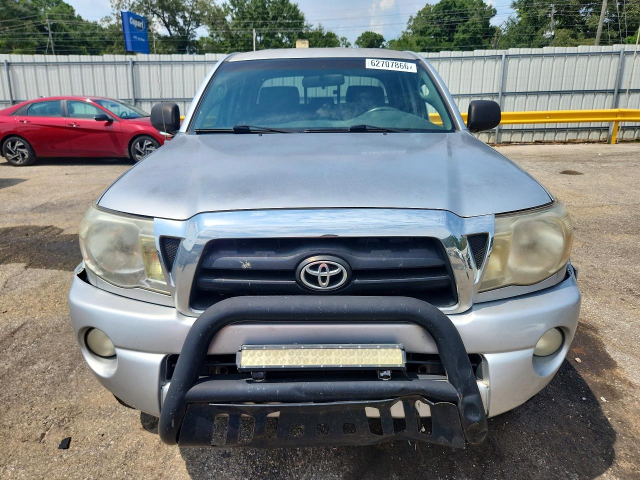 2007 Toyota Tacoma Double Cab Prerunner Silver vin: 3TMJU62N77M042175