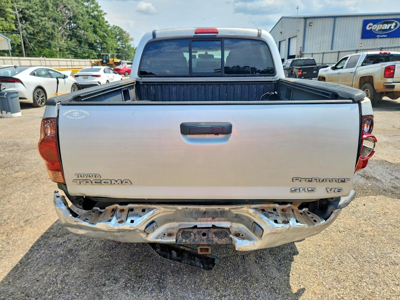 2007 Toyota Tacoma Double Cab Prerunner Silver vin: 3TMJU62N77M042175