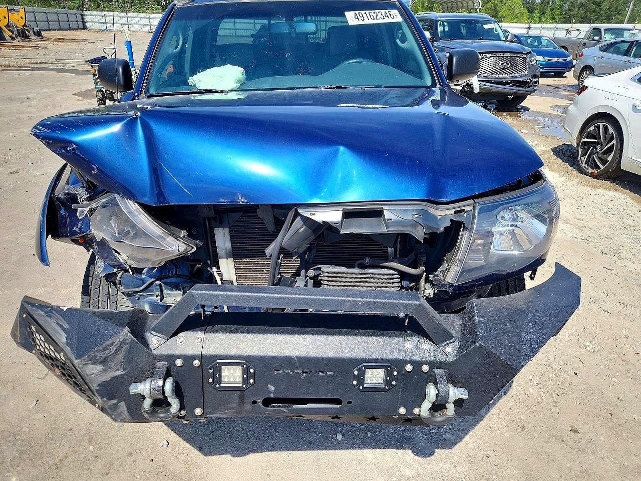 2007 Toyota Tacoma Prerunner V6 Синий vin: 3TMJU62N77M042192