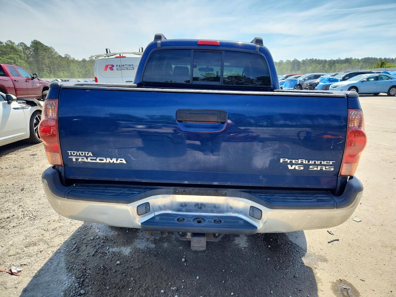 2007 Toyota Tacoma Prerunner V6 Синий vin: 3TMJU62N77M042192