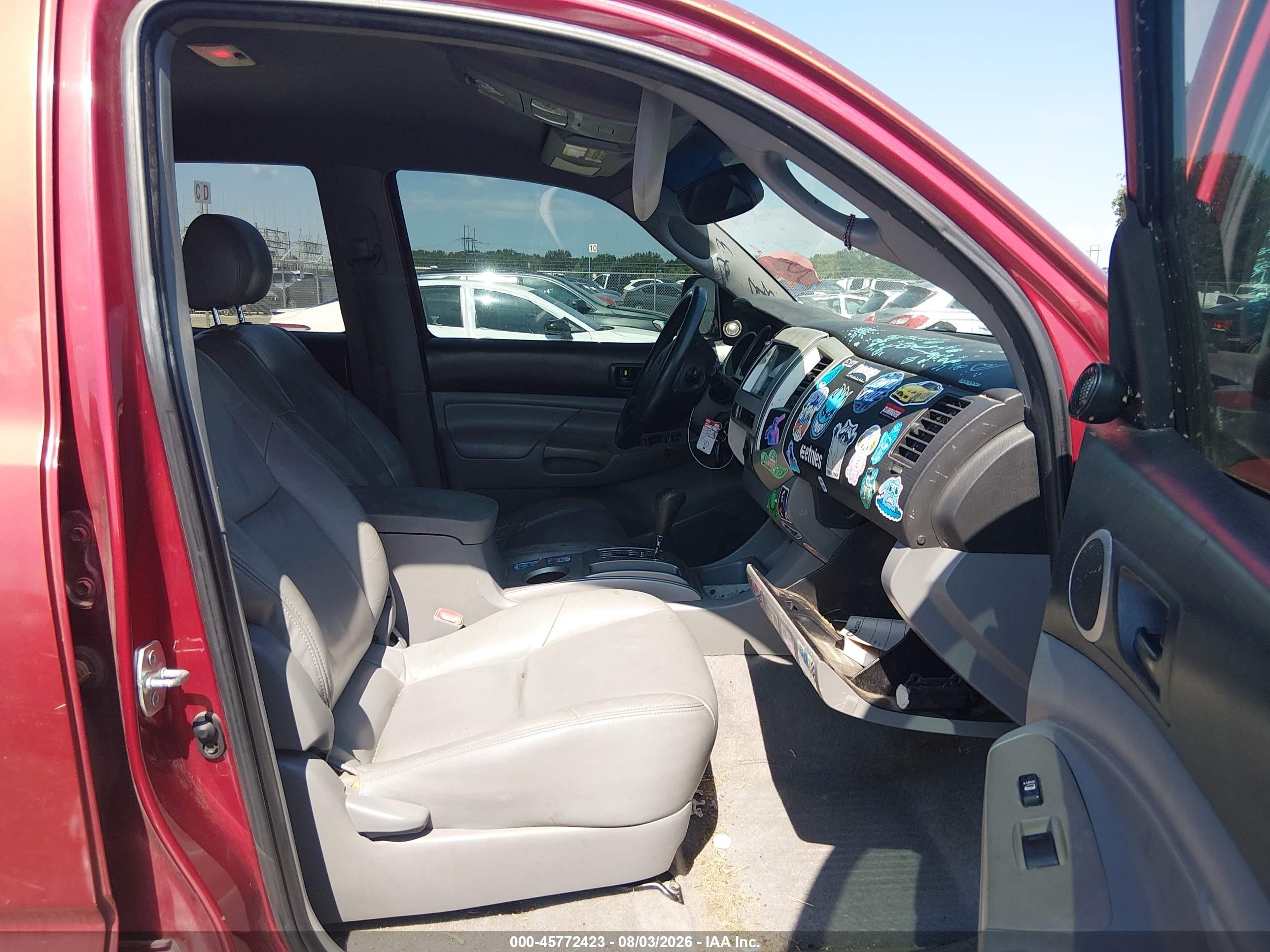 2007 Toyota Tacoma Prerunner V6 Red vin: 3TMJU62N77M044122