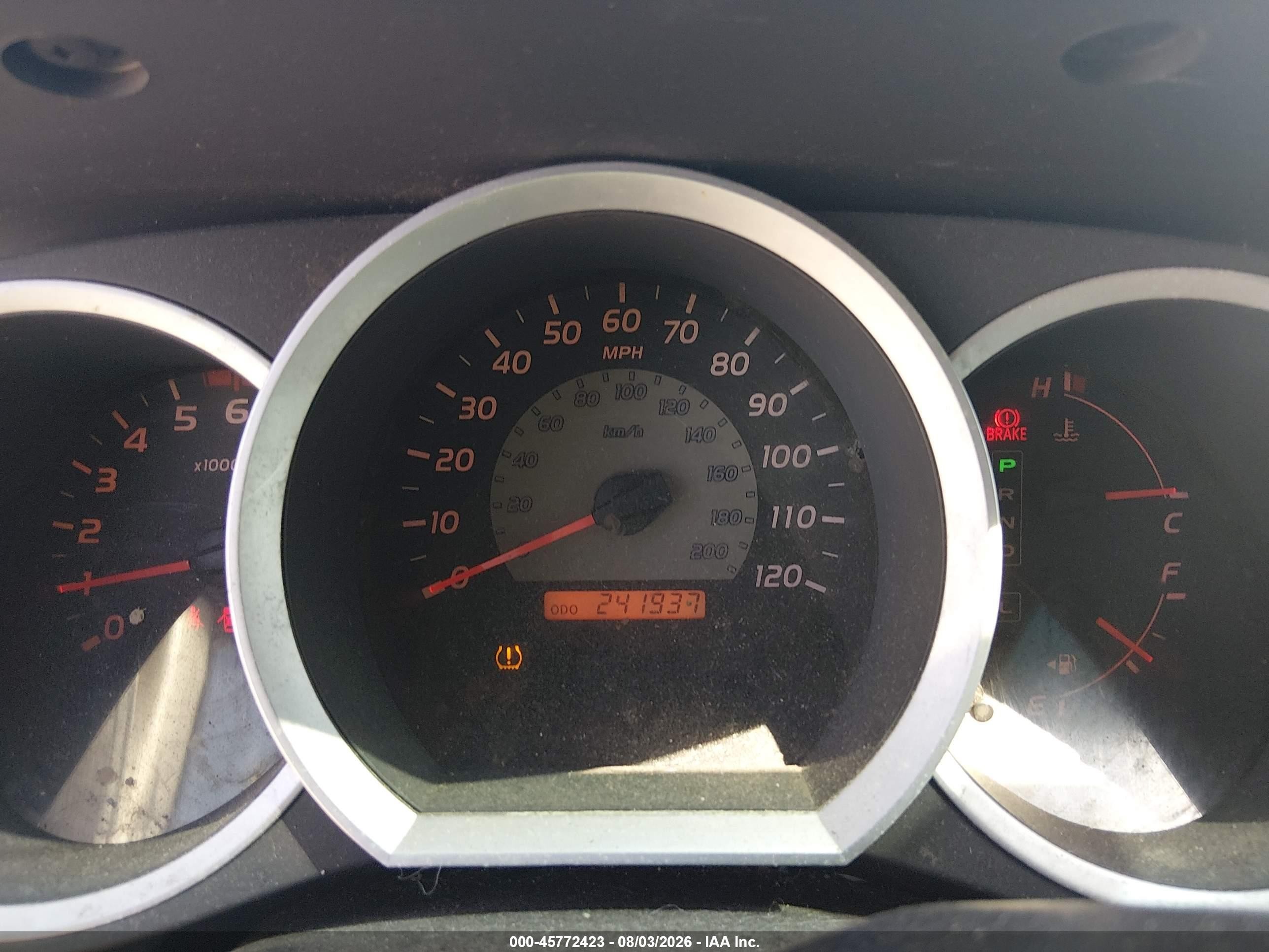 2007 Toyota Tacoma Prerunner V6 Red vin: 3TMJU62N77M044122