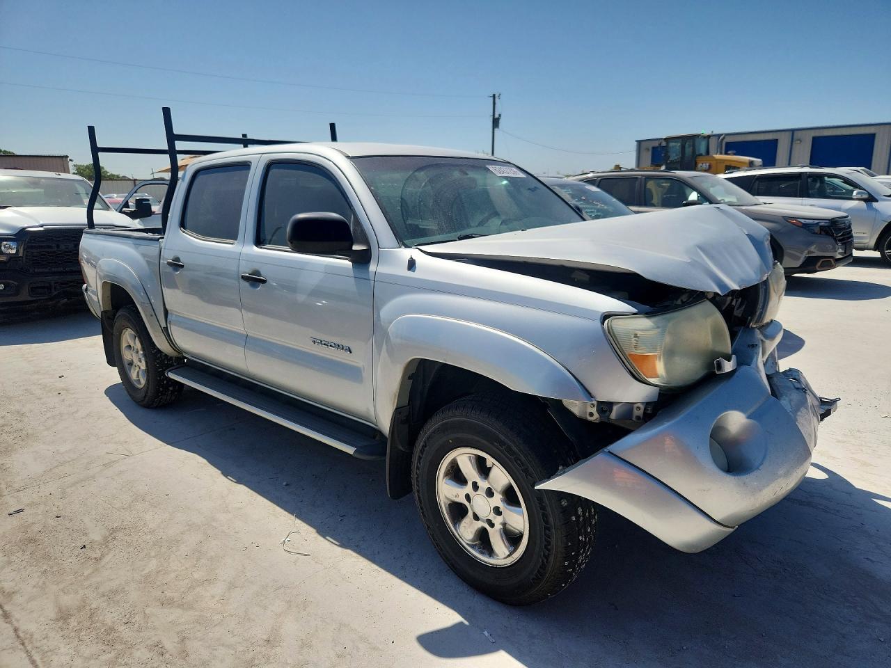 2007 Toyota Tacoma Double Cab Prerunner Серебряный vin: 3TMJU62N77M048753