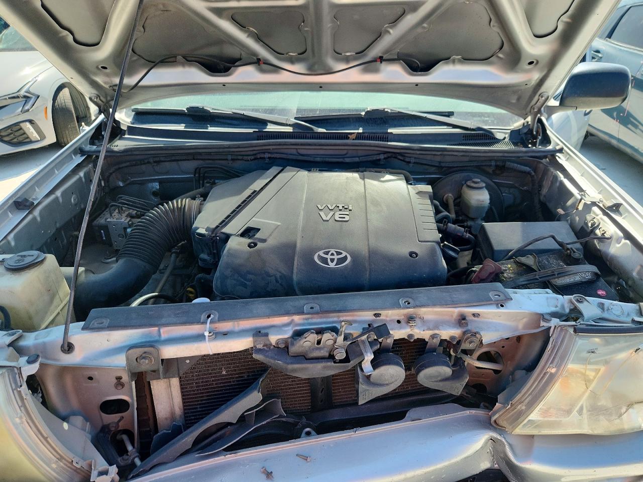 2007 Toyota Tacoma Double Cab Prerunner Серебряный vin: 3TMJU62N77M048753