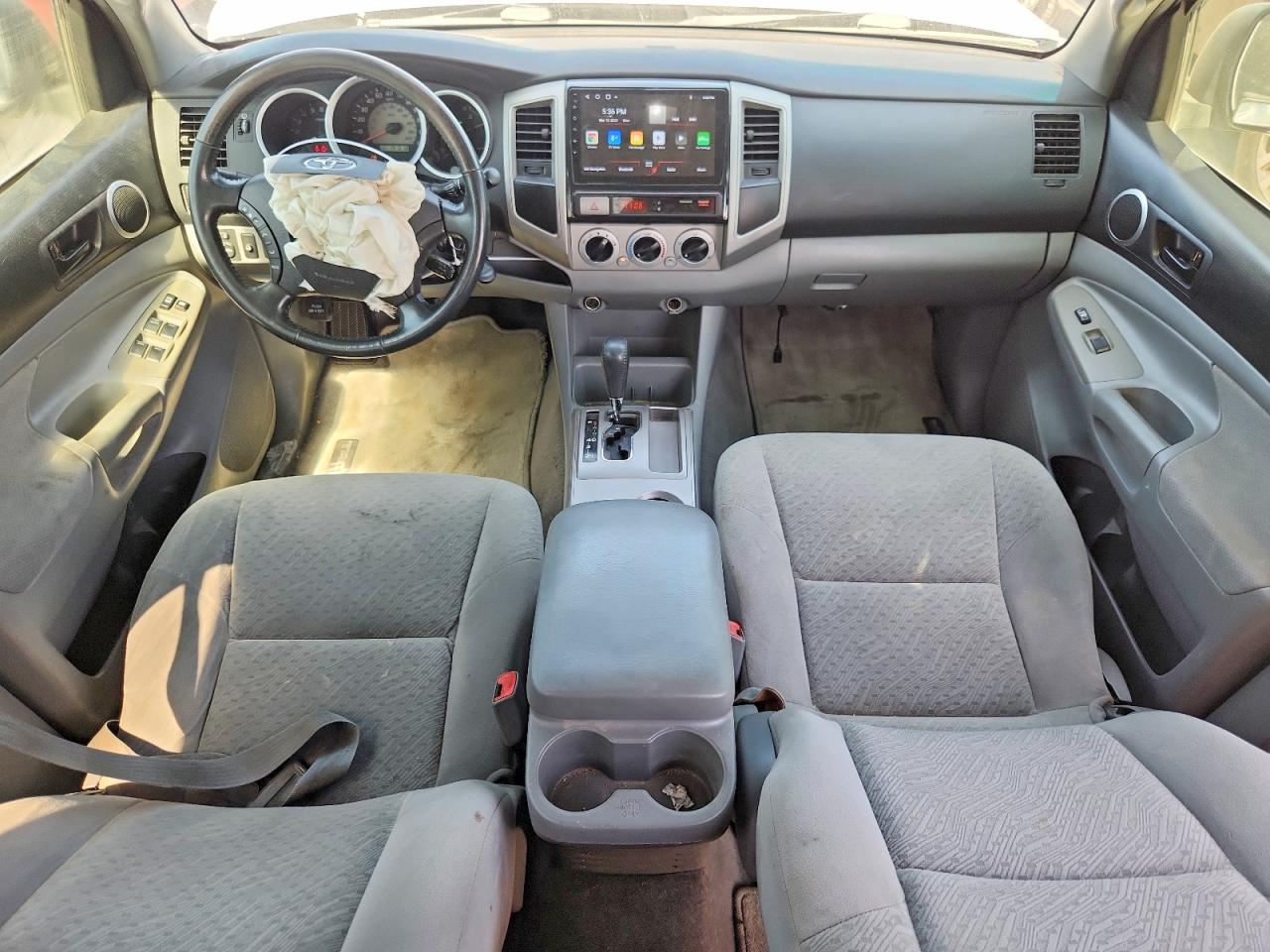 2007 Toyota Tacoma Double Cab Prerunner Серебряный vin: 3TMJU62N77M048753