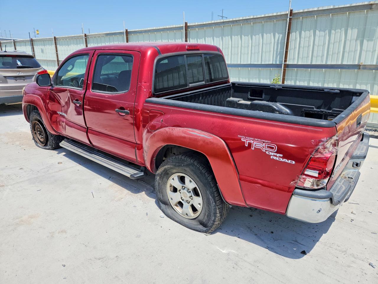 2006 Toyota Tacoma Double Cab Prerunner Burgundy vin: 3TMJU62N86M013198