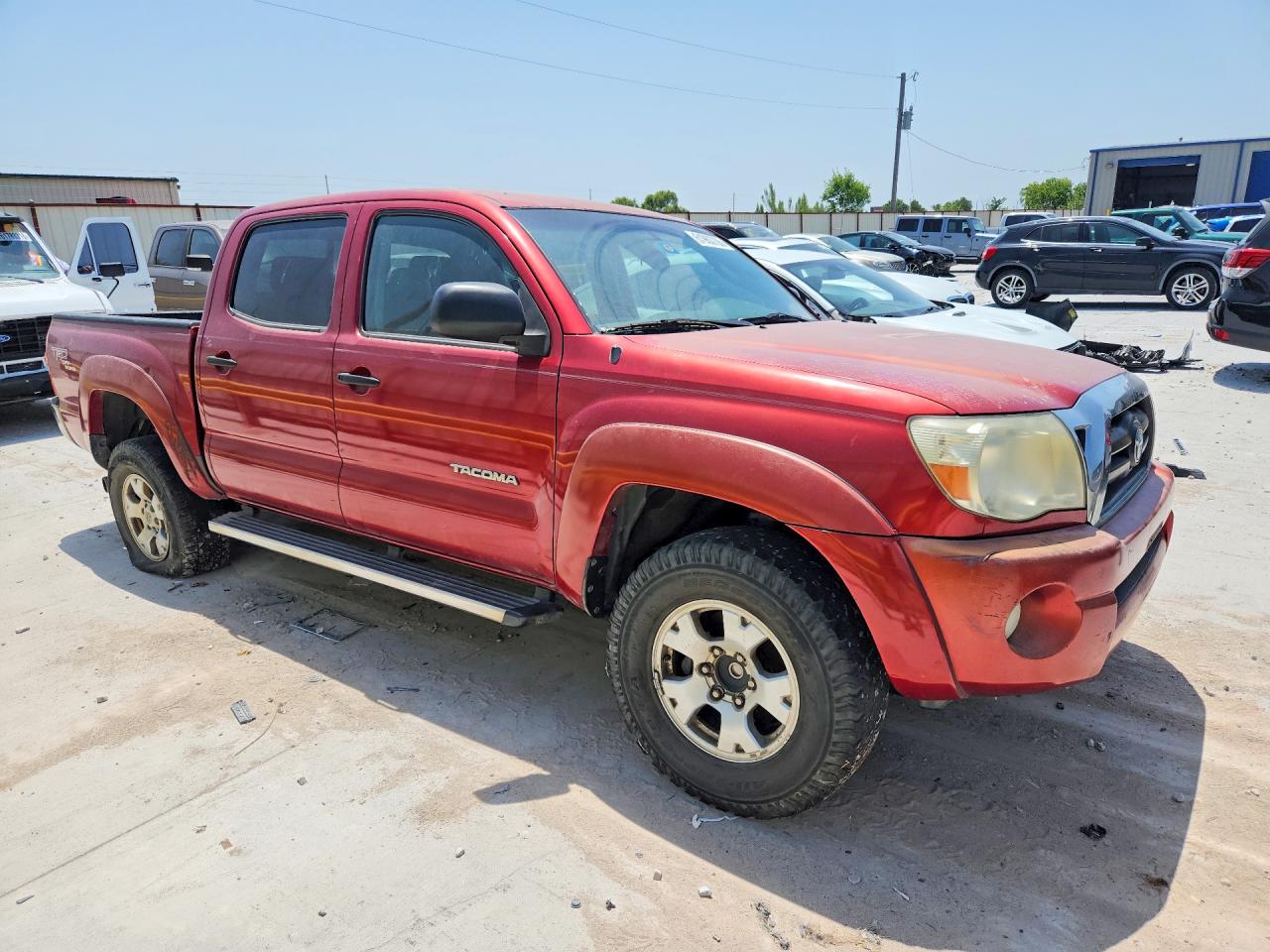 2006 Toyota Tacoma Double Cab Prerunner Burgundy vin: 3TMJU62N86M013198
