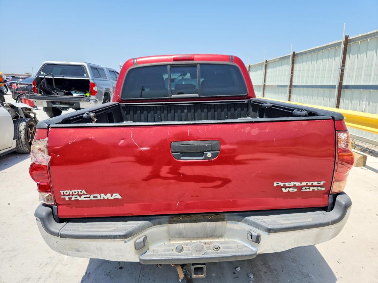 2006 Toyota Tacoma Double Cab Prerunner Burgundy vin: 3TMJU62N86M013198