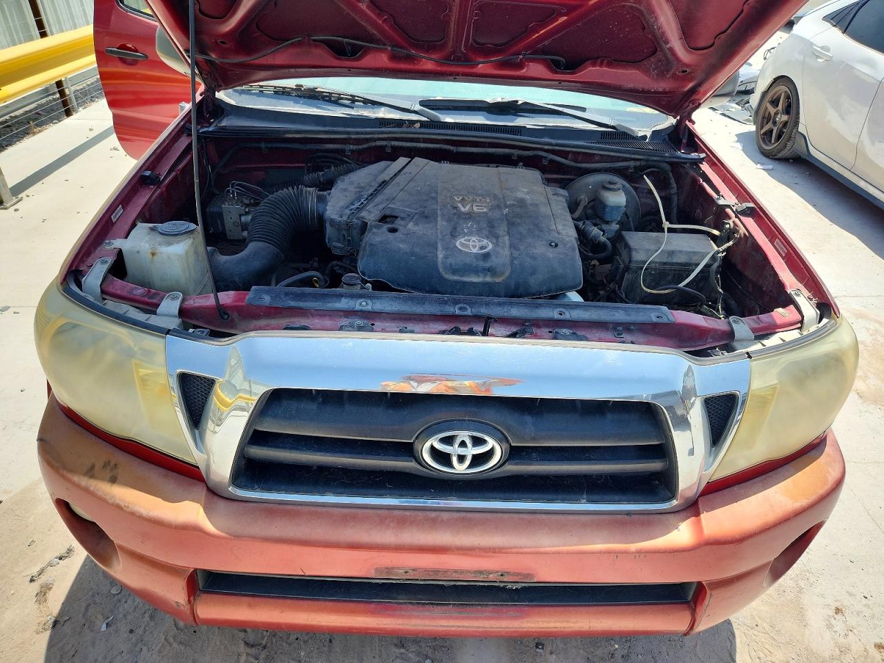 2006 Toyota Tacoma Double Cab Prerunner Burgundy vin: 3TMJU62N86M013198