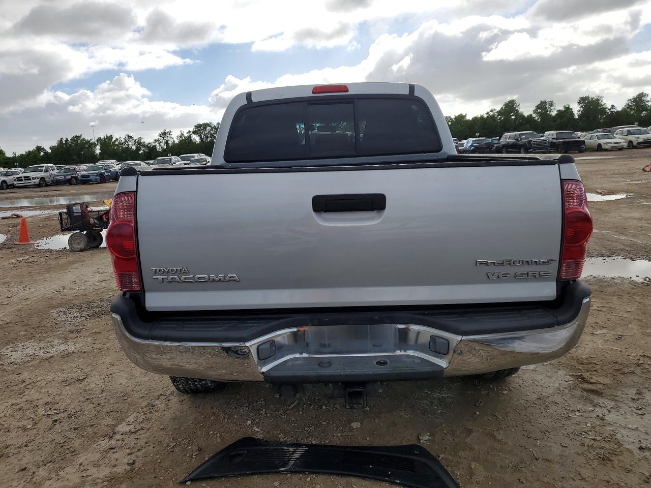 2006 Toyota Tacoma Double Cab Prerunner Silver vin: 3TMJU62N86M017056