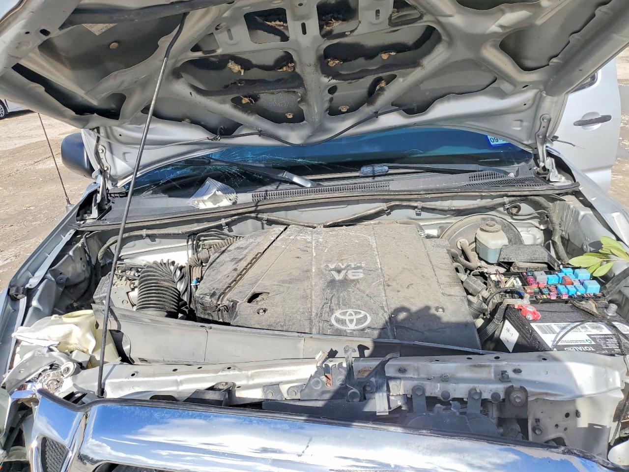 2006 Toyota Tacoma Double Cab Prerunner Silver vin: 3TMJU62N86M017056