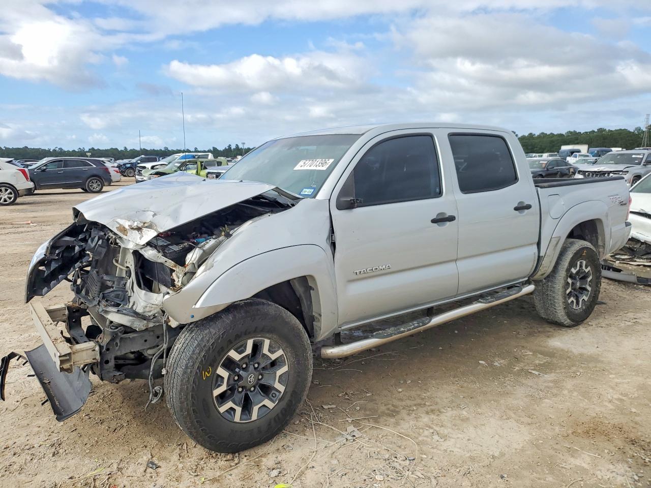 2006 Toyota Tacoma Double Cab Prerunner Silver vin: 3TMJU62N86M017056