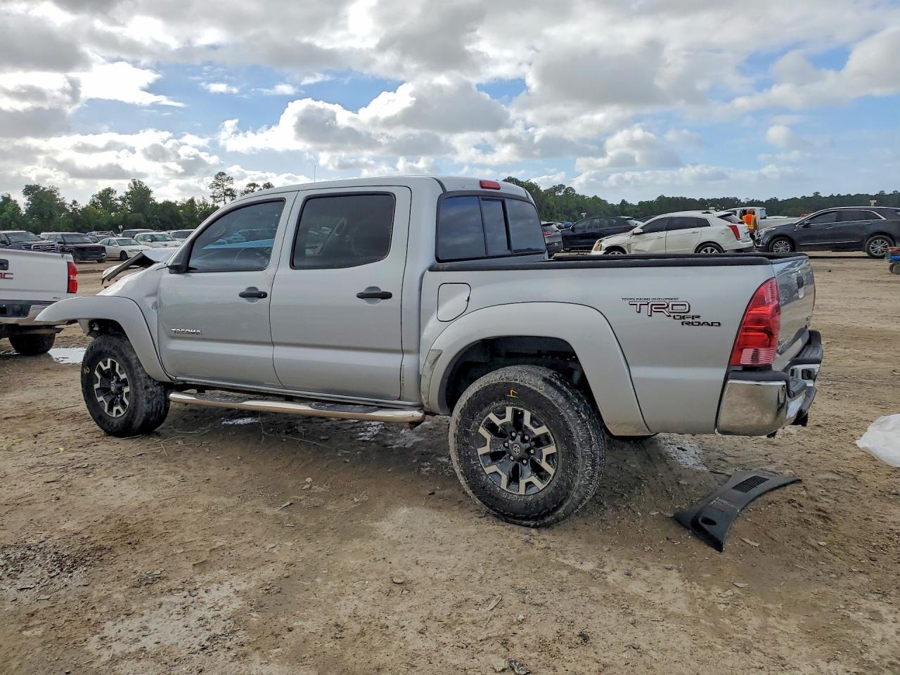 2006 Toyota Tacoma Double Cab Prerunner Silver vin: 3TMJU62N86M017056