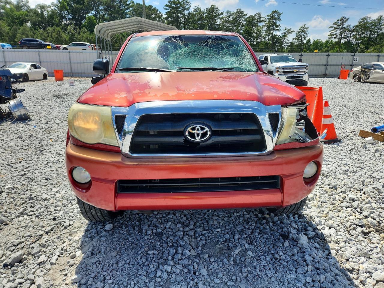 2007 Toyota Tacoma Double Cab Prerunner Red vin: 3TMJU62N87M042685