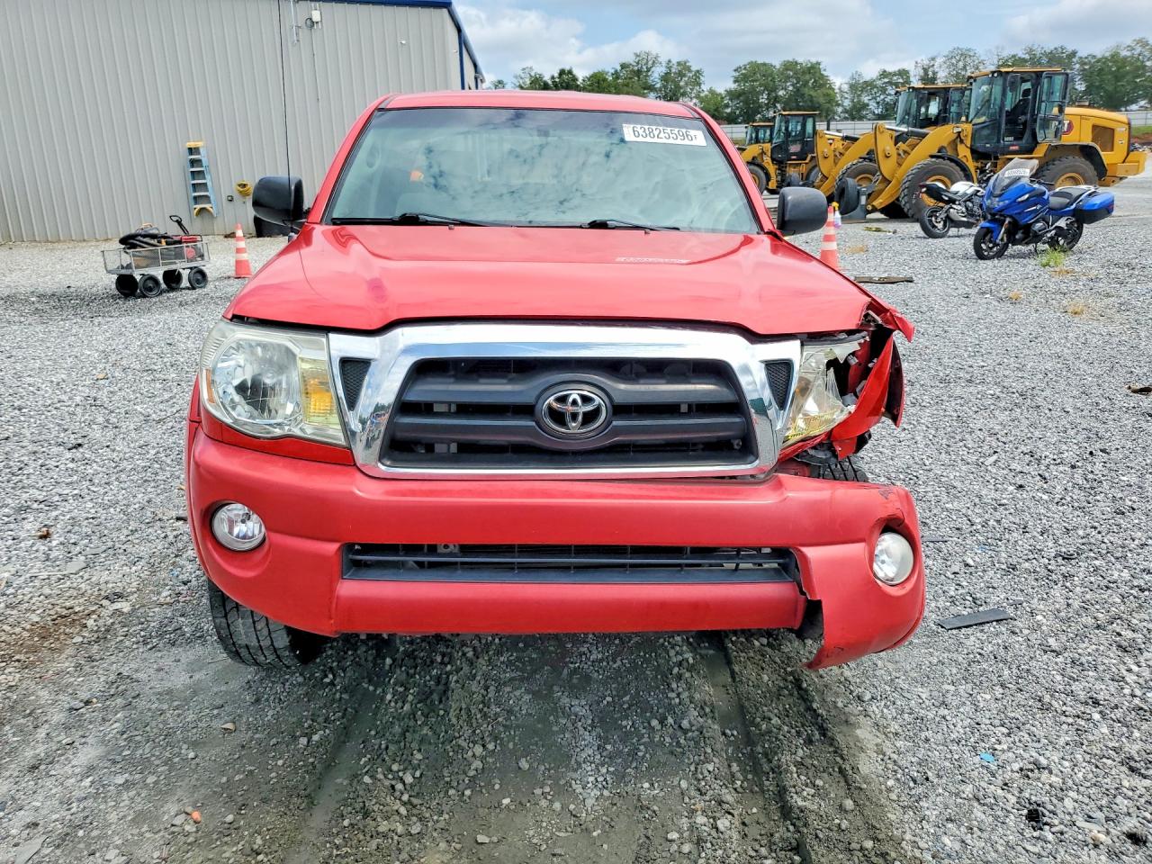 2007 Toyota Tacoma Double Cab Prerunner Red vin: 3TMJU62N87M049507