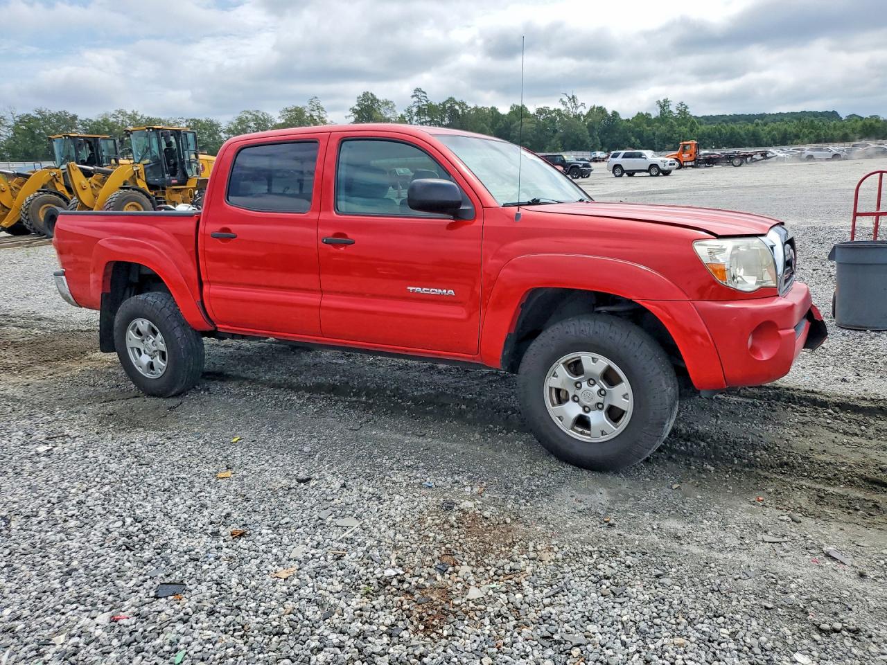 2007 Toyota Tacoma Double Cab Prerunner Red vin: 3TMJU62N87M049507
