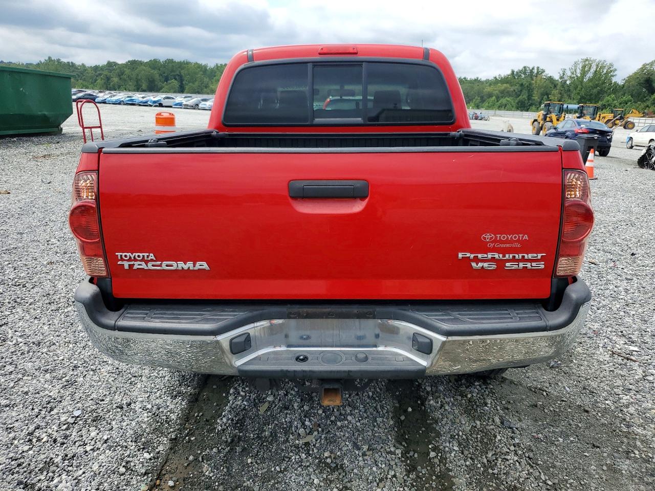 2007 Toyota Tacoma Double Cab Prerunner Red vin: 3TMJU62N87M049507