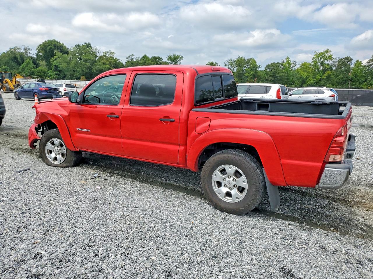 2007 Toyota Tacoma Double Cab Prerunner Red vin: 3TMJU62N87M049507
