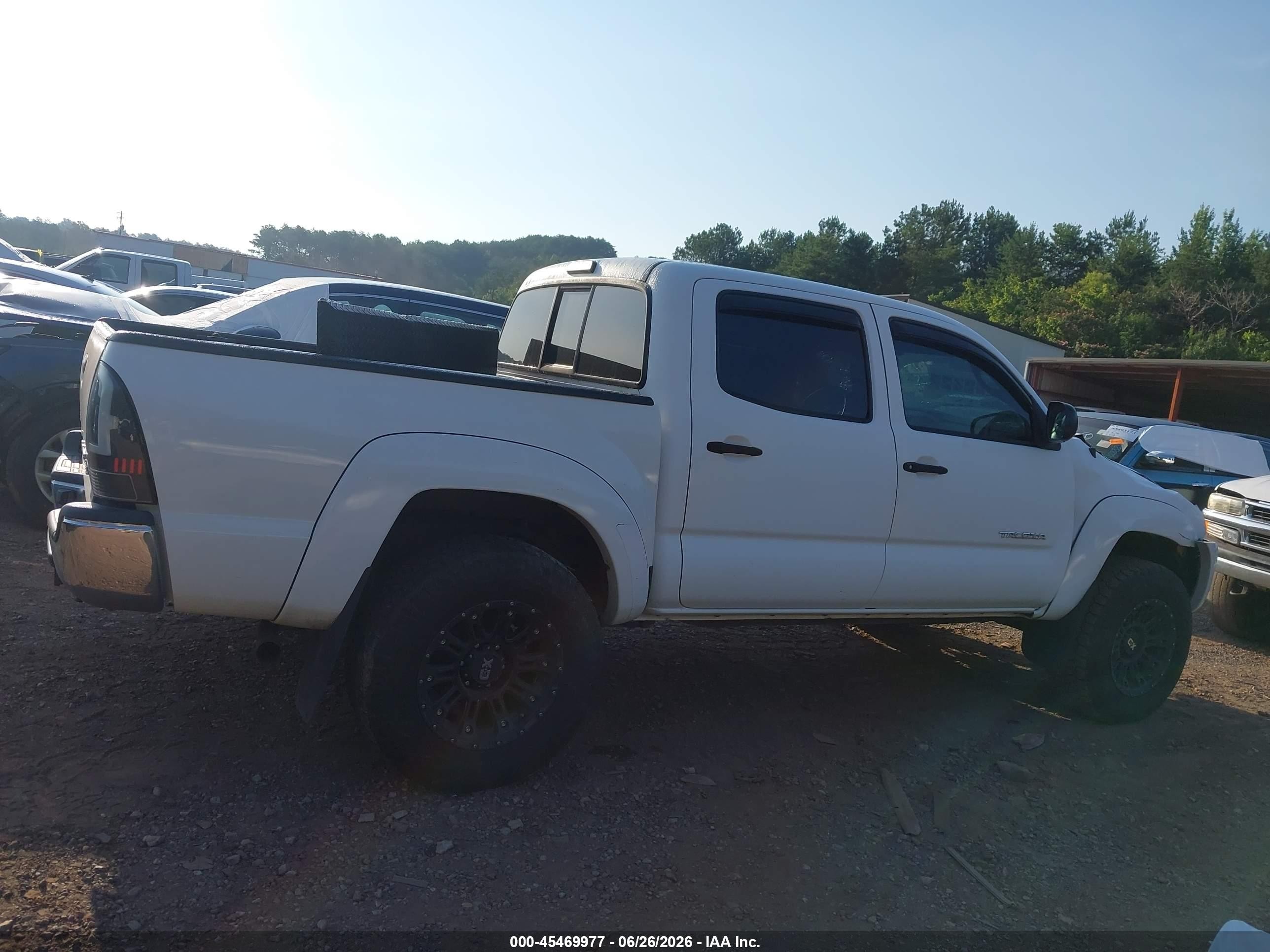 2008 Toyota Tacoma Prerunner V6 Белый vin: 3TMJU62N88M050576
