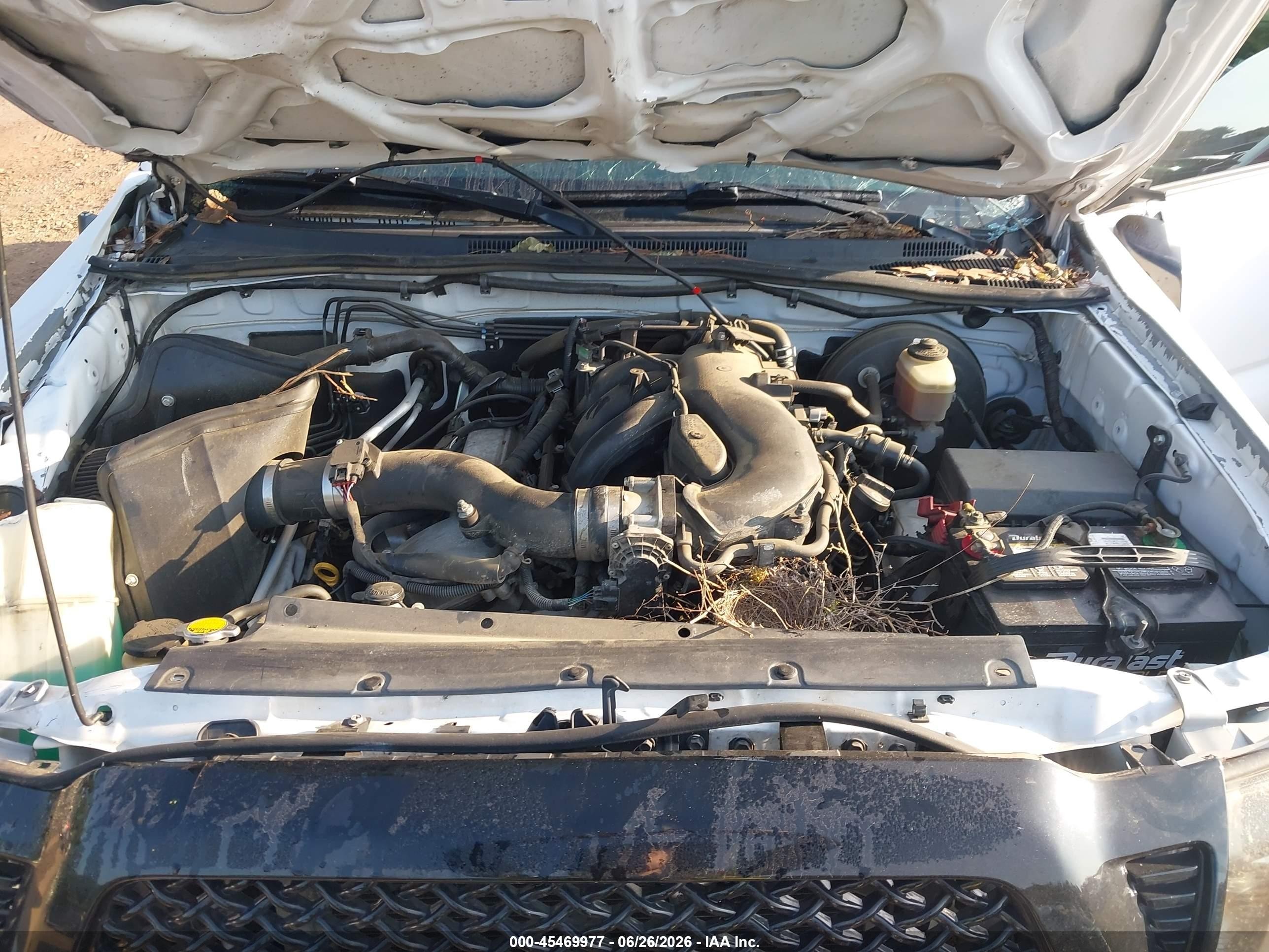 2008 Toyota Tacoma Prerunner V6 Белый vin: 3TMJU62N88M050576