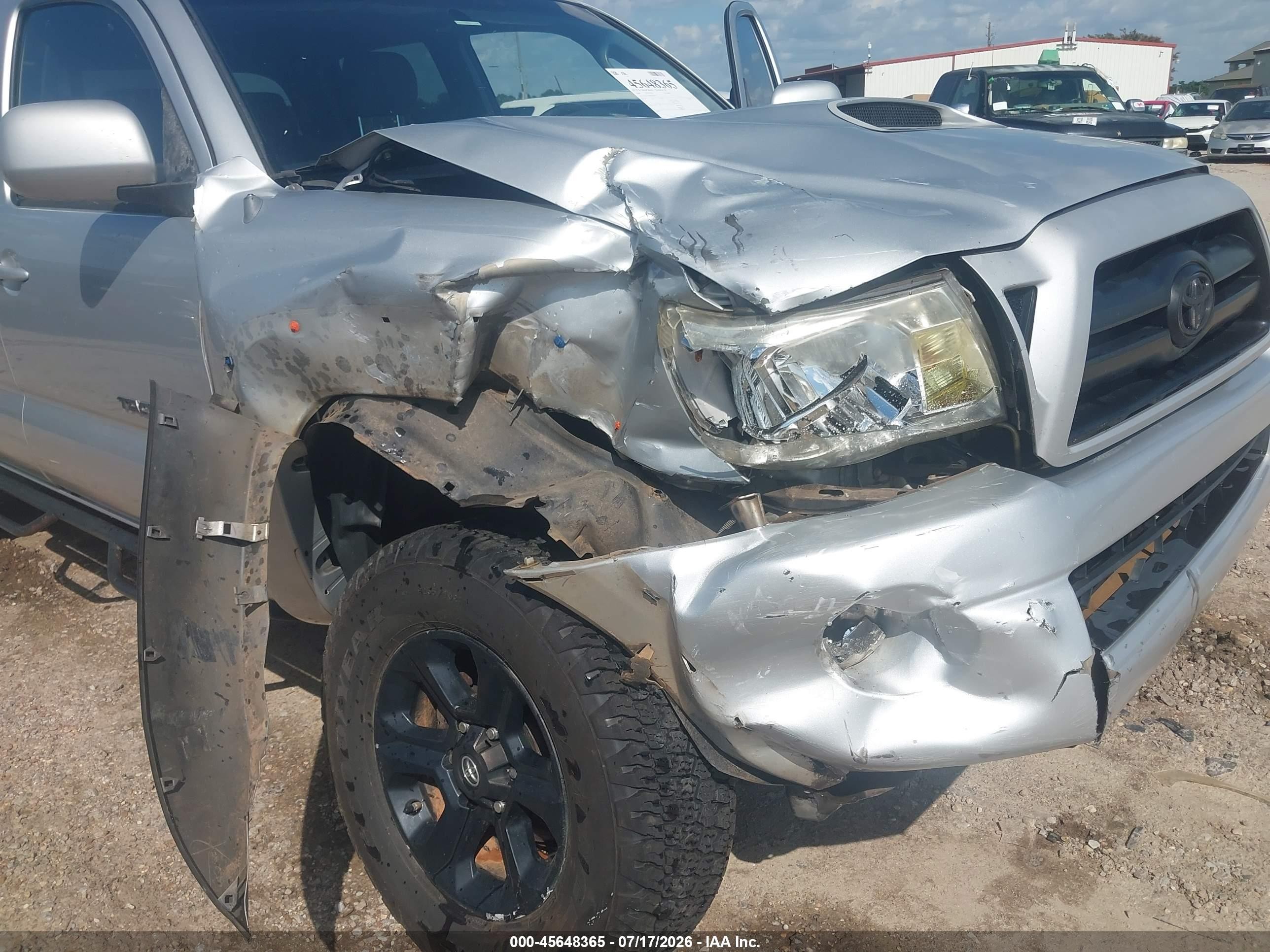 2008 Toyota Tacoma Prerunner V6 Silver vin: 3TMJU62N88M060797