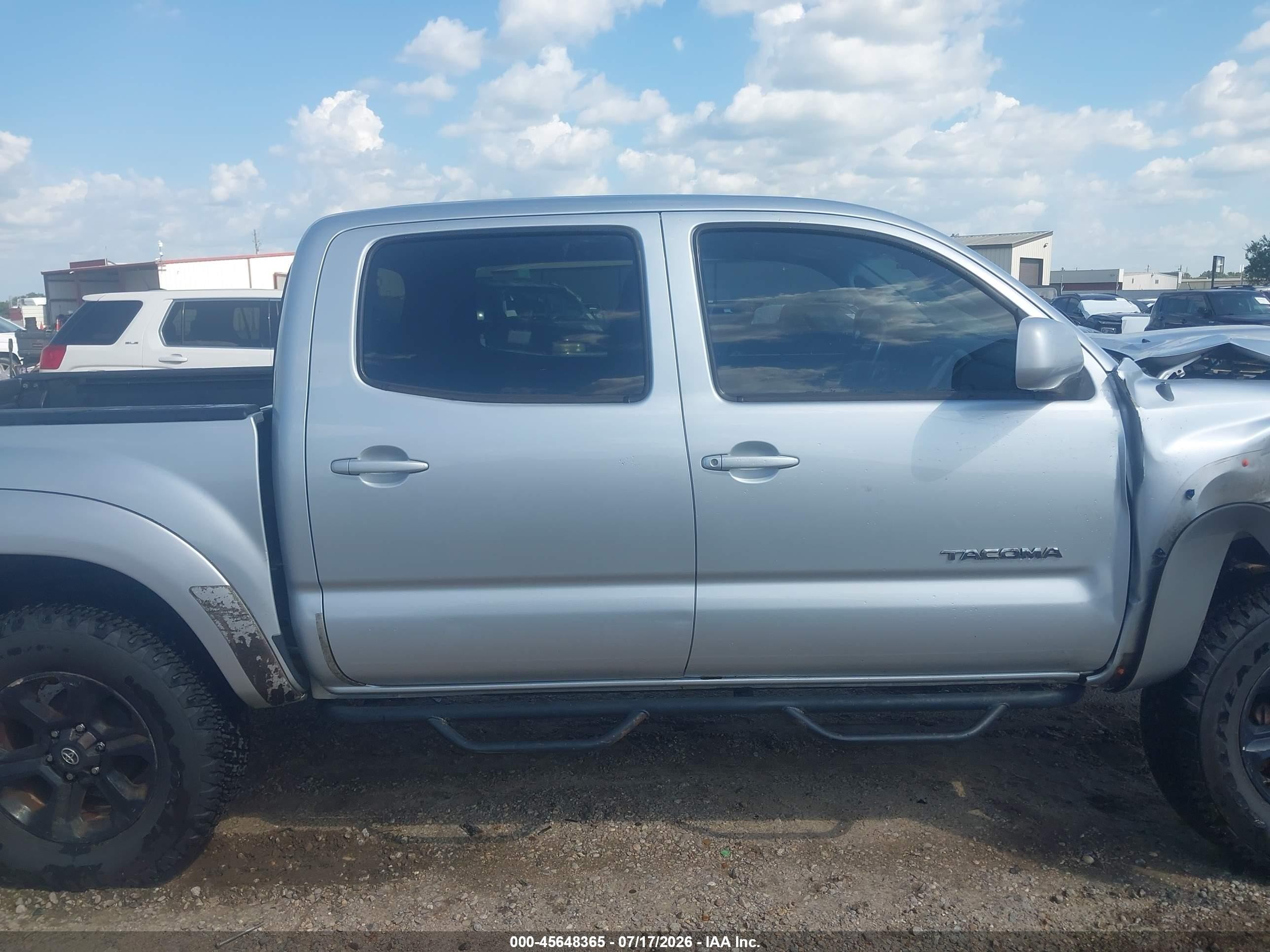 2008 Toyota Tacoma Prerunner V6 Silver vin: 3TMJU62N88M060797