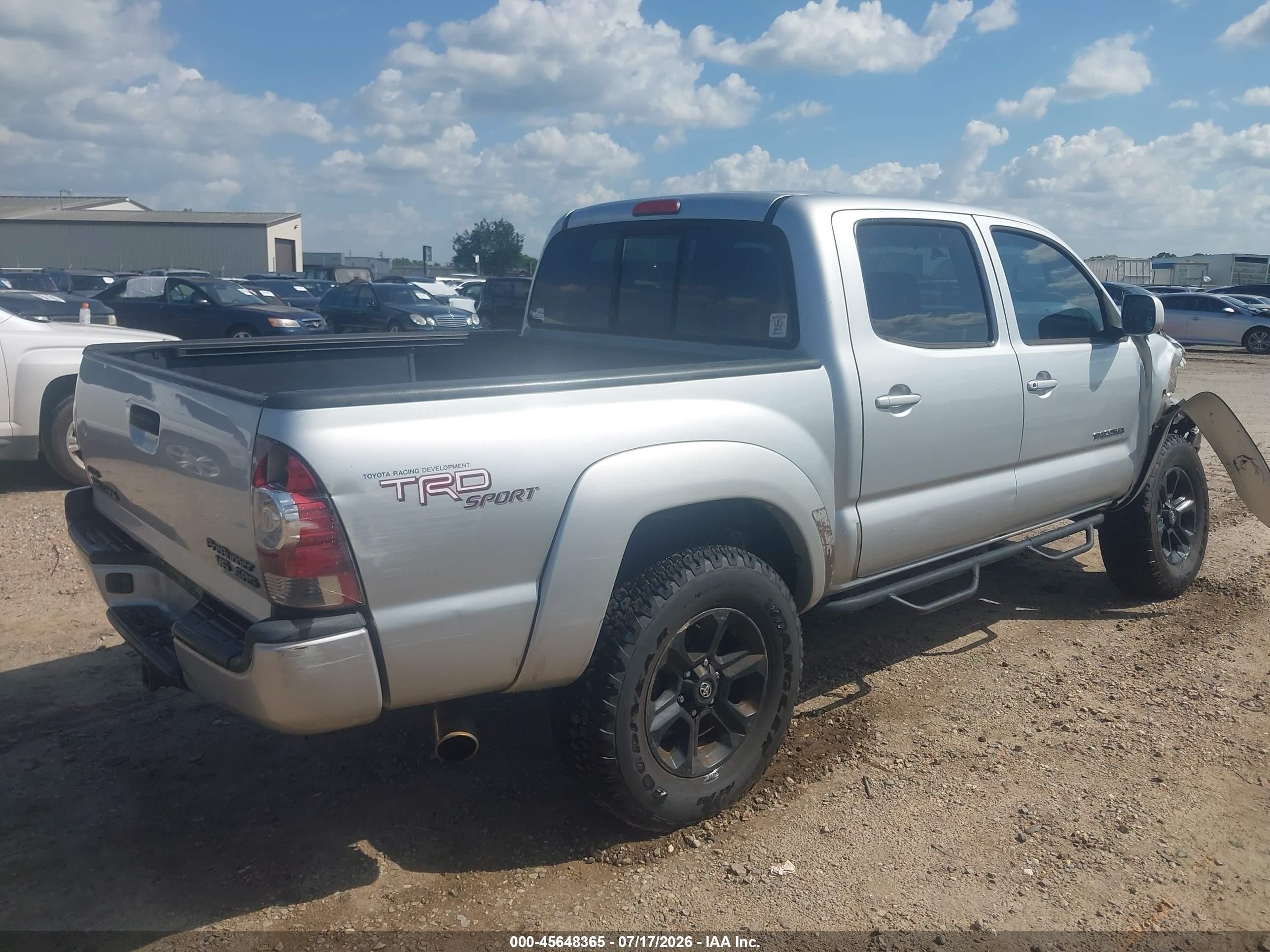 2008 Toyota Tacoma Prerunner V6 Silver vin: 3TMJU62N88M060797
