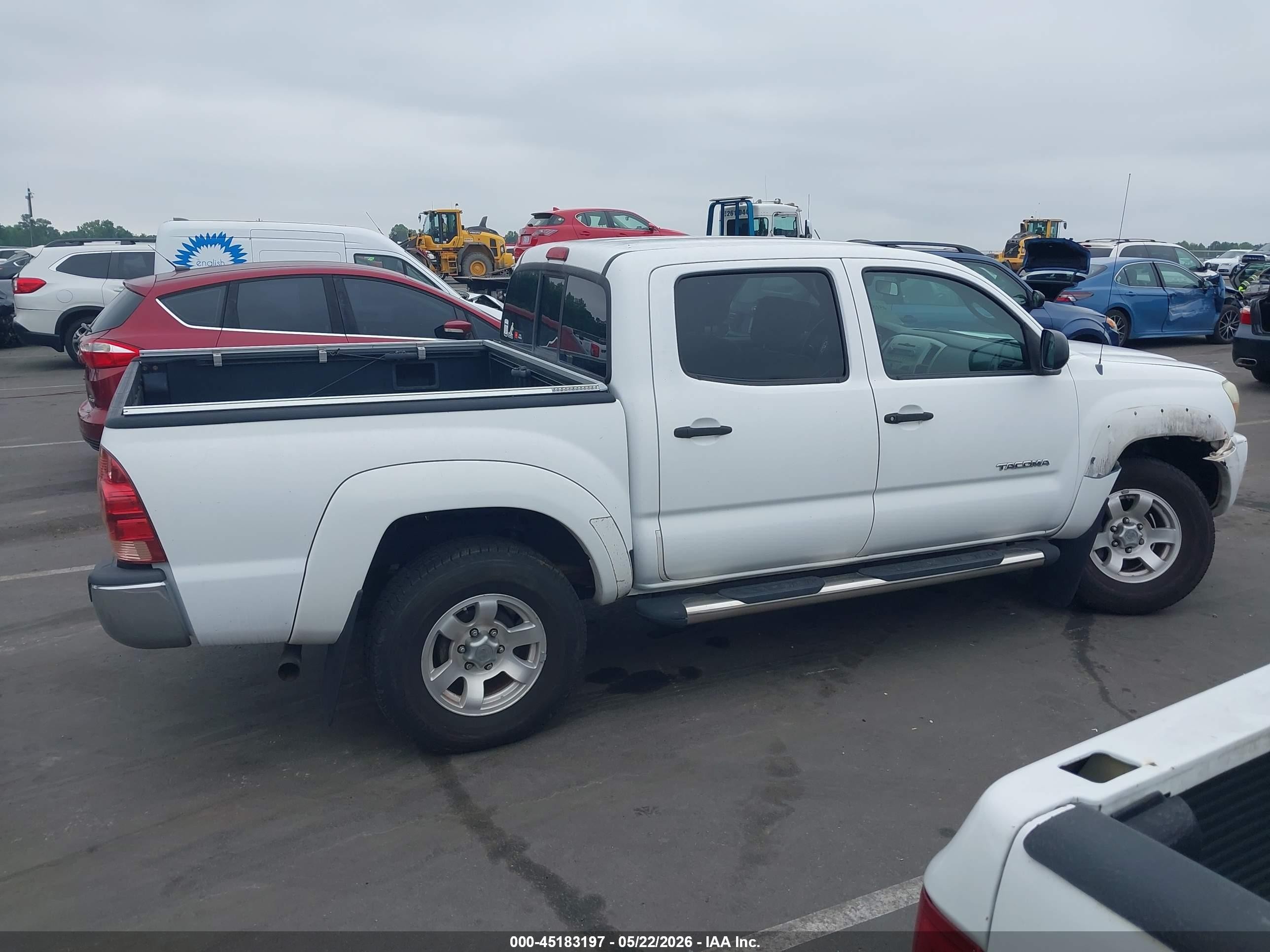 2008 Toyota Tacoma Prerunner V6 Белый vin: 3TMJU62N88M069855