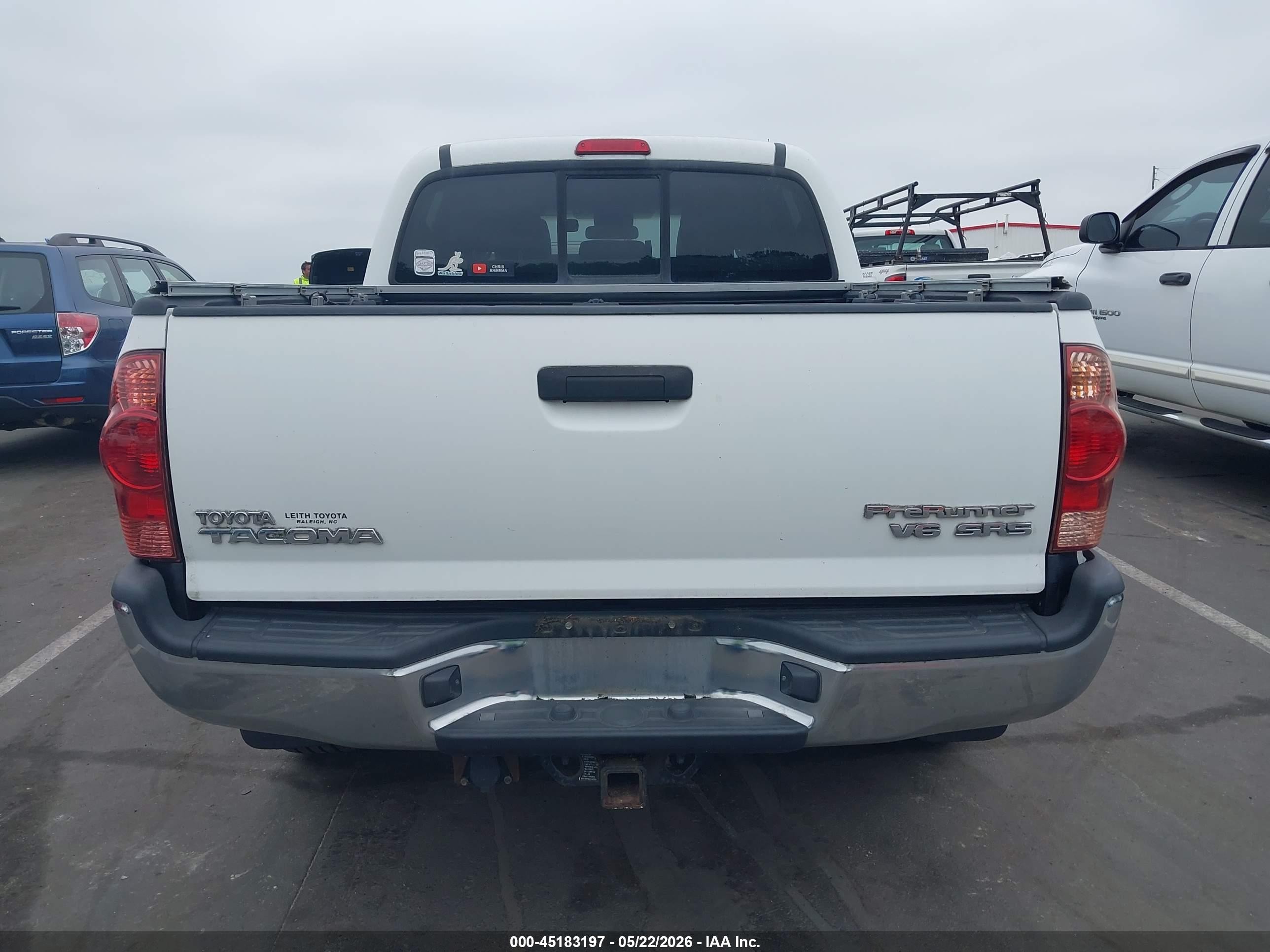2008 Toyota Tacoma Prerunner V6 Белый vin: 3TMJU62N88M069855