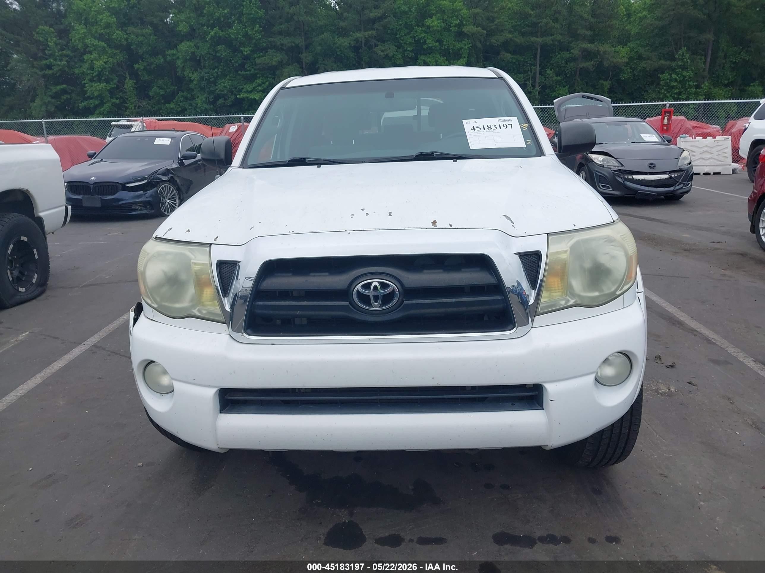 2008 Toyota Tacoma Prerunner V6 Белый vin: 3TMJU62N88M069855
