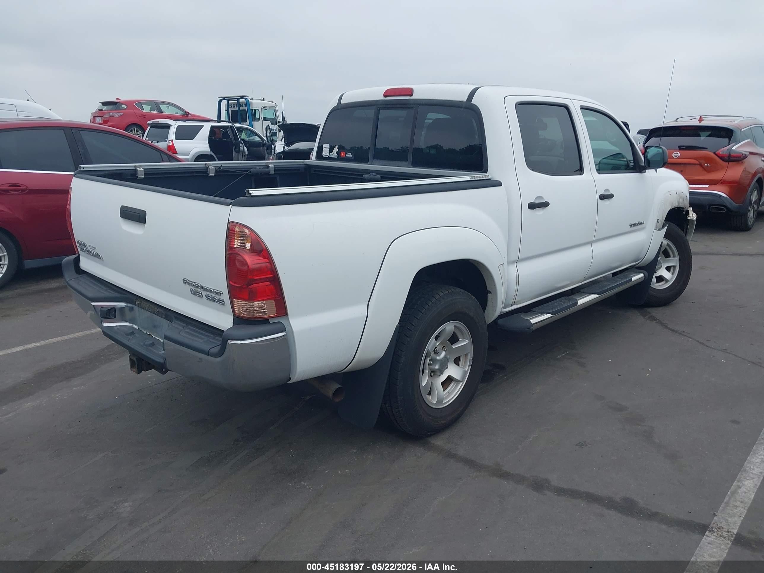 2008 Toyota Tacoma Prerunner V6 Белый vin: 3TMJU62N88M069855