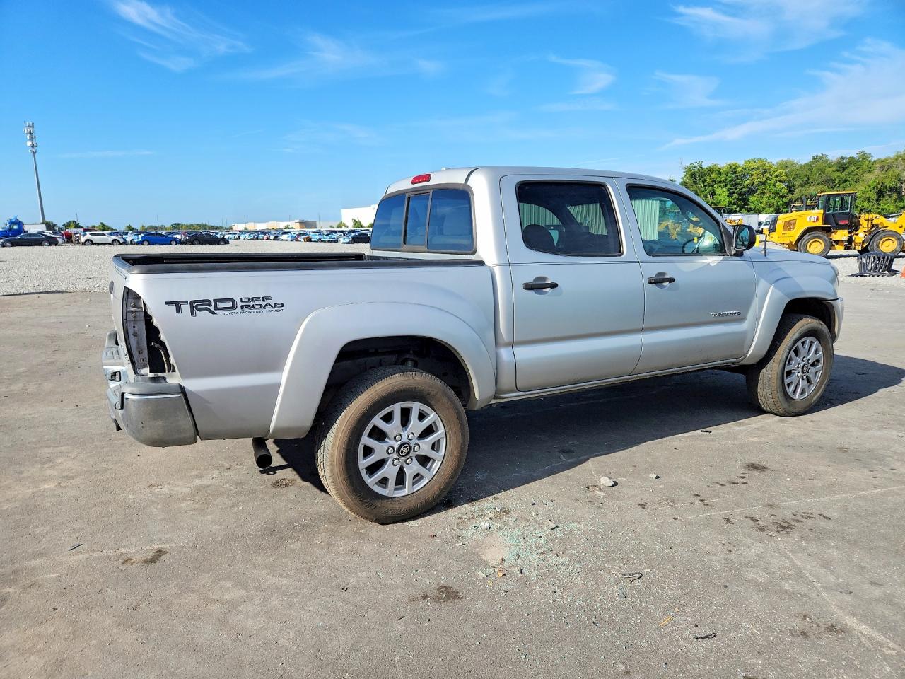 2009 Toyota Tacoma Double Cab Prerunner Silver vin: 3TMJU62N89M082476
