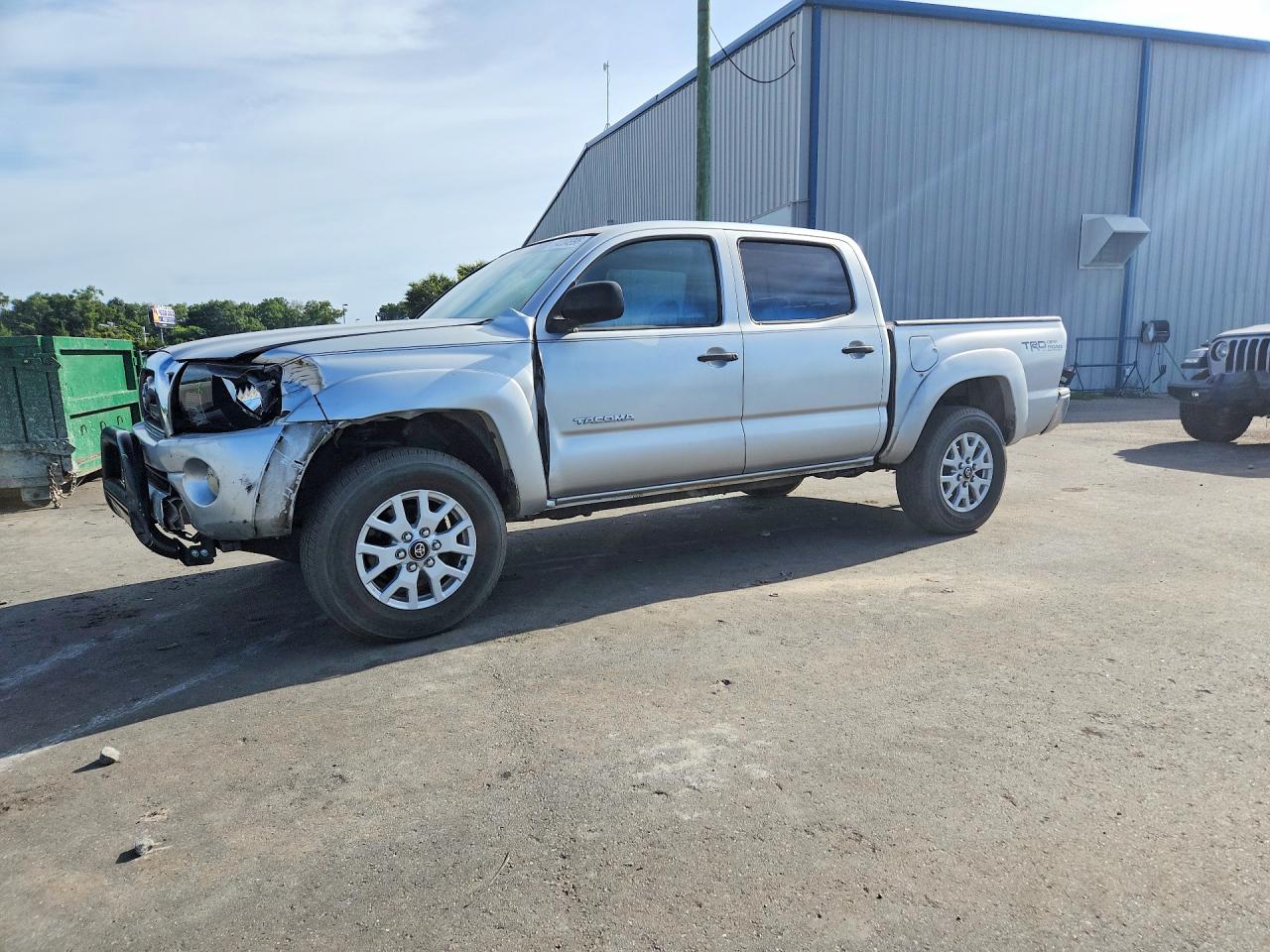 2009 Toyota Tacoma Double Cab Prerunner Silver vin: 3TMJU62N89M082476
