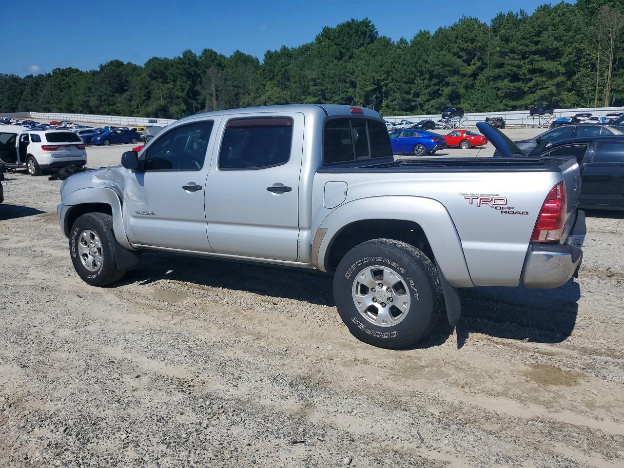 2006 Toyota Tacoma Double Cab Prerunner Silver vin: 3TMJU62N96M010648