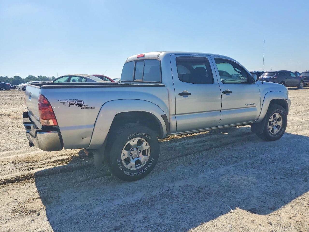2006 Toyota Tacoma Double Cab Prerunner Silver vin: 3TMJU62N96M010648