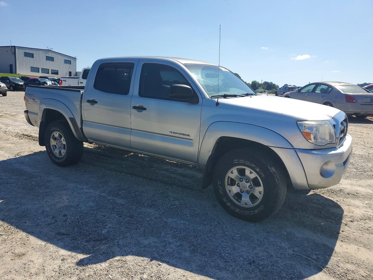 2006 Toyota Tacoma Double Cab Prerunner Silver vin: 3TMJU62N96M010648