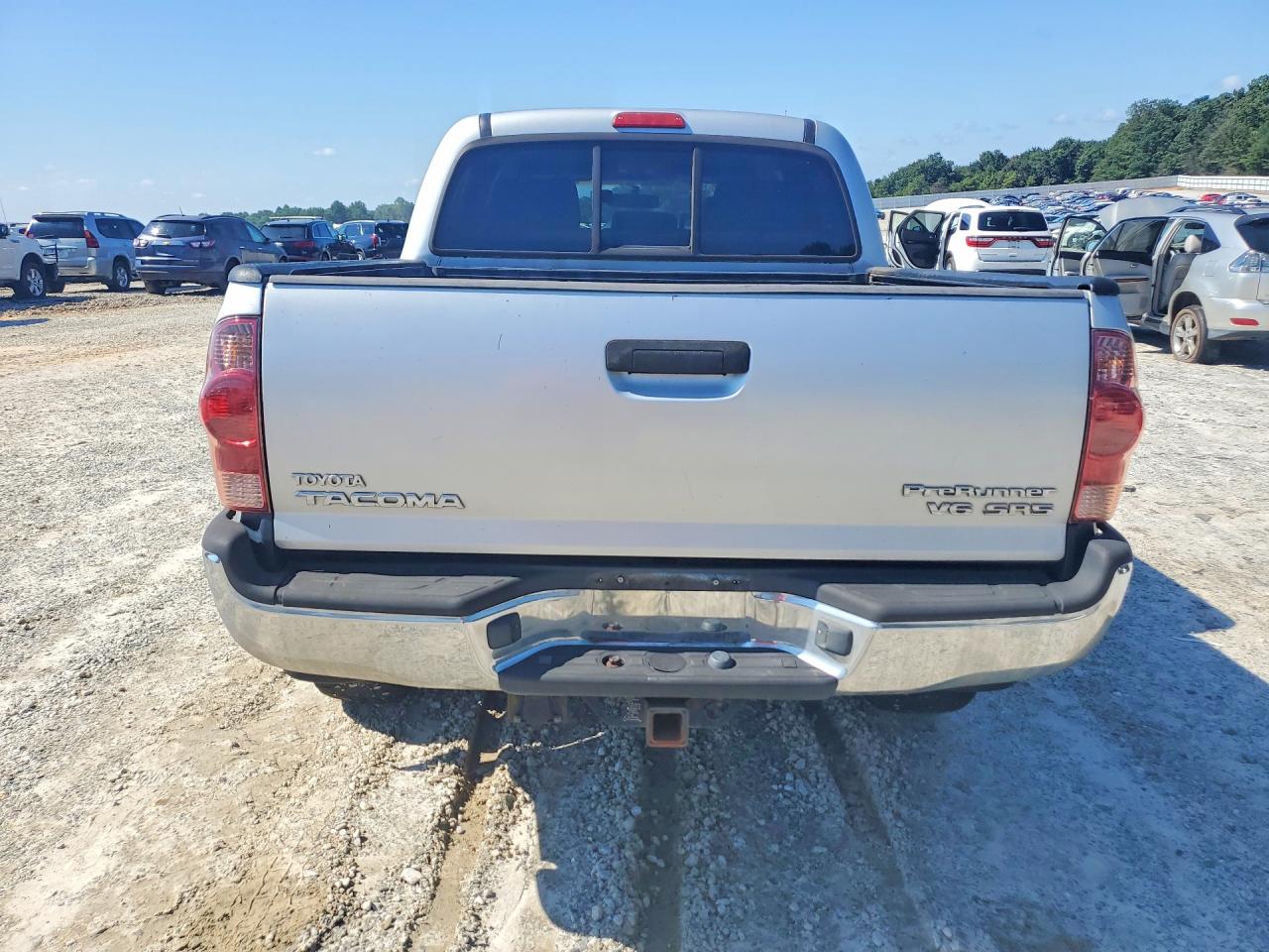 2006 Toyota Tacoma Double Cab Prerunner Silver vin: 3TMJU62N96M010648