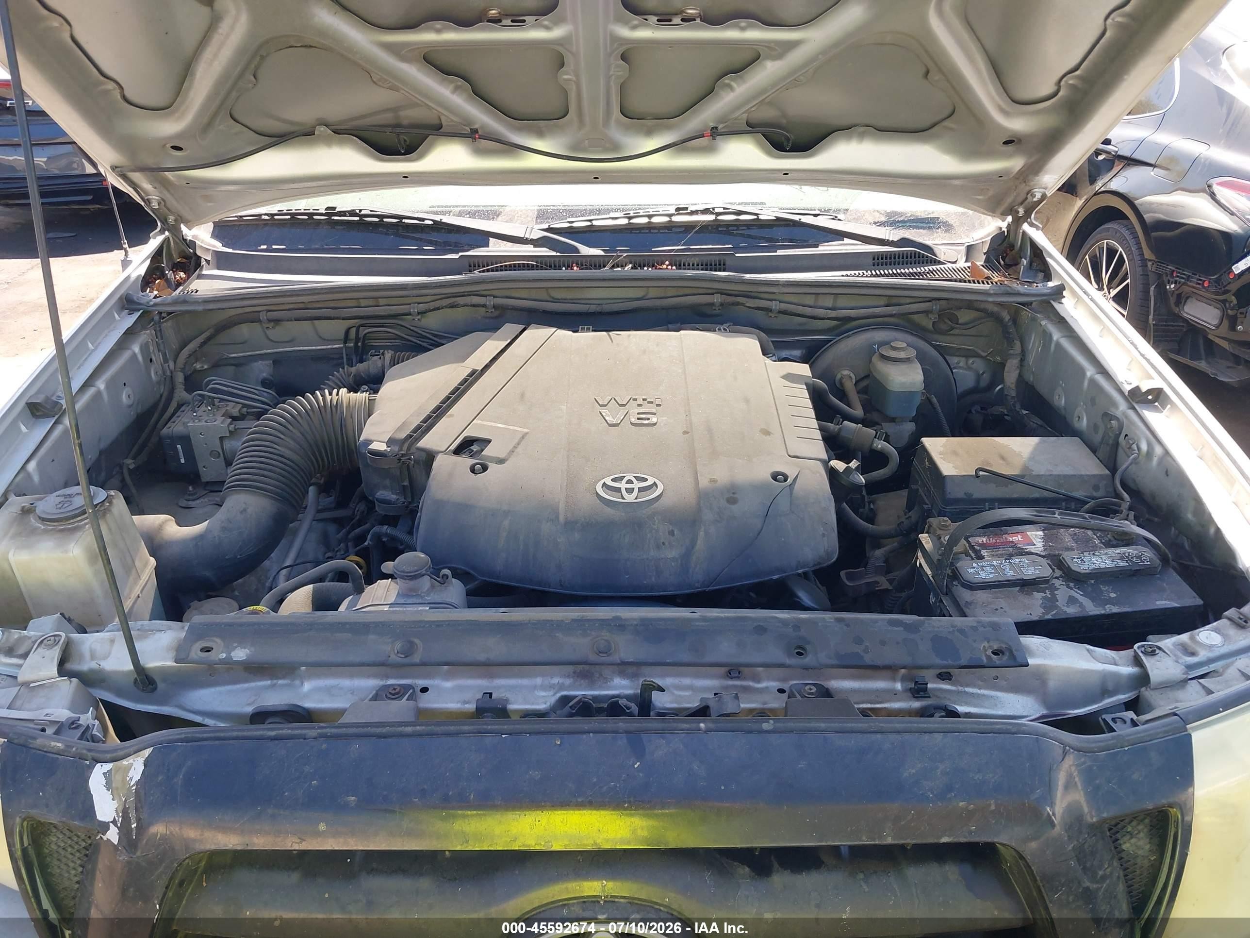 2006 Toyota Tacoma Prerunner V6 Silver vin: 3TMJU62N96M022251