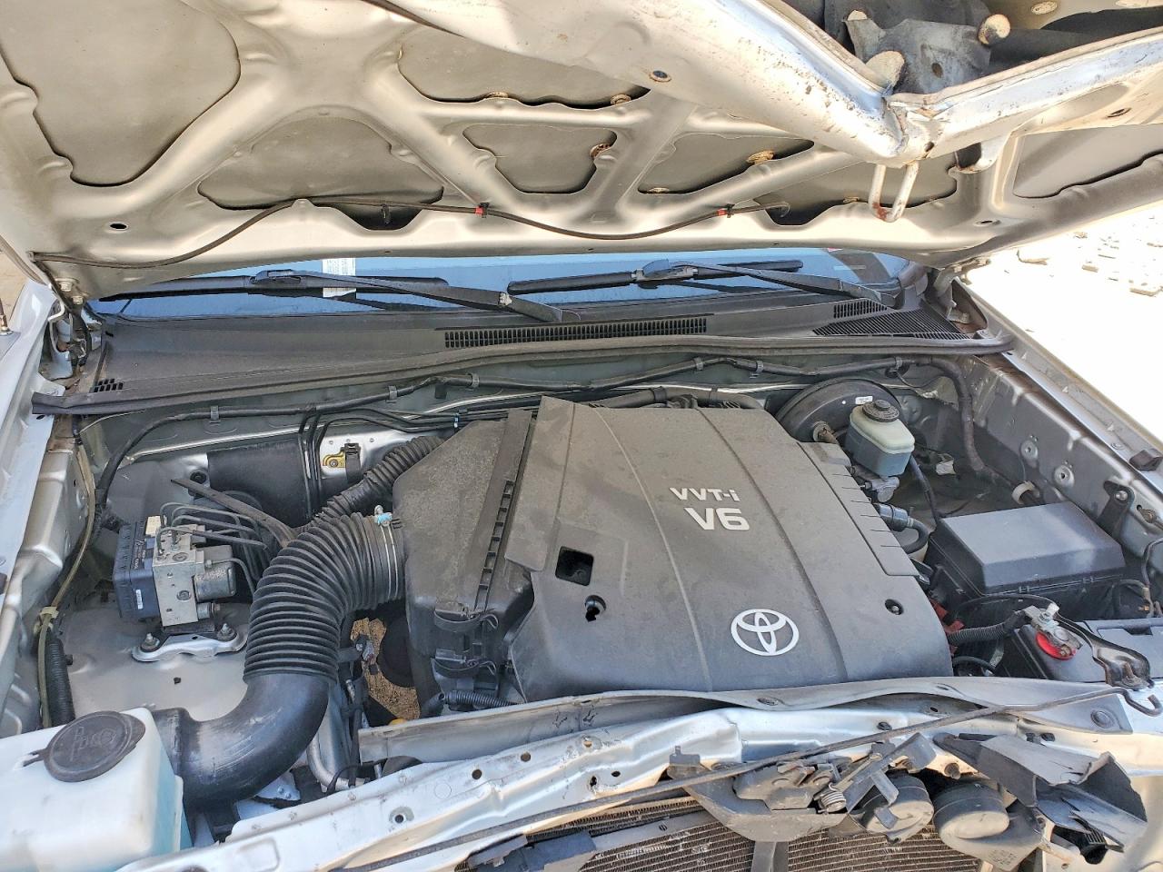 2006 Toyota Tacoma Double Cab Prerunner Серебряный vin: 3TMJU62N96M023321